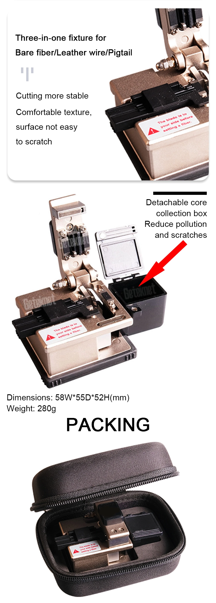 Gcabling Larger Diameter Fiber Cleaverfiber Optic Cleaver Priceoptical Fiber Cleaver 50gfiber Optic Bladefiber Optic Laser Cleavers09 Fiber Optic Cleaver